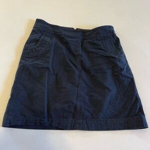Christopher & Banks Blue polka dot skirt 4